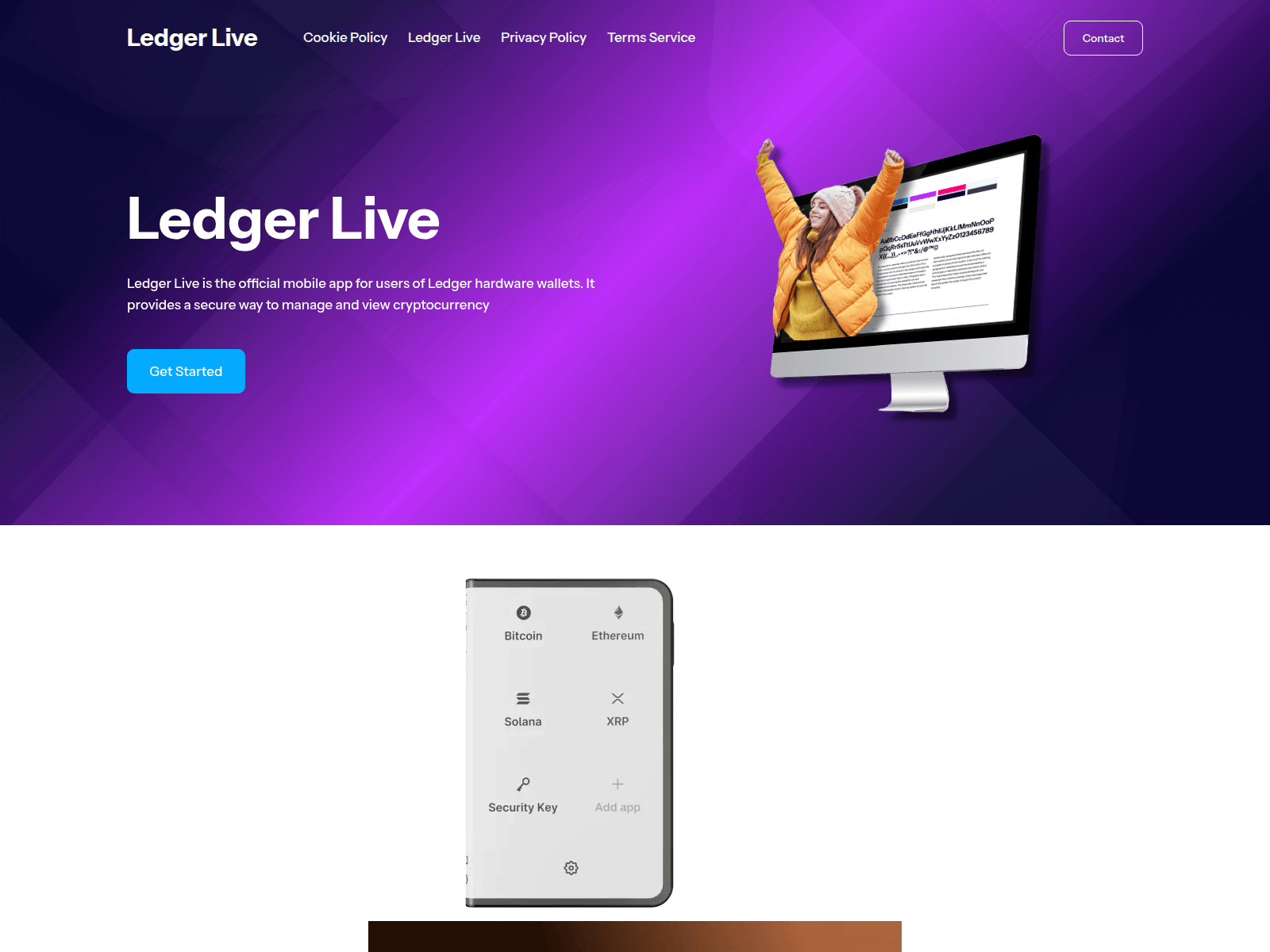 Screenshot of ledgerrlive.com