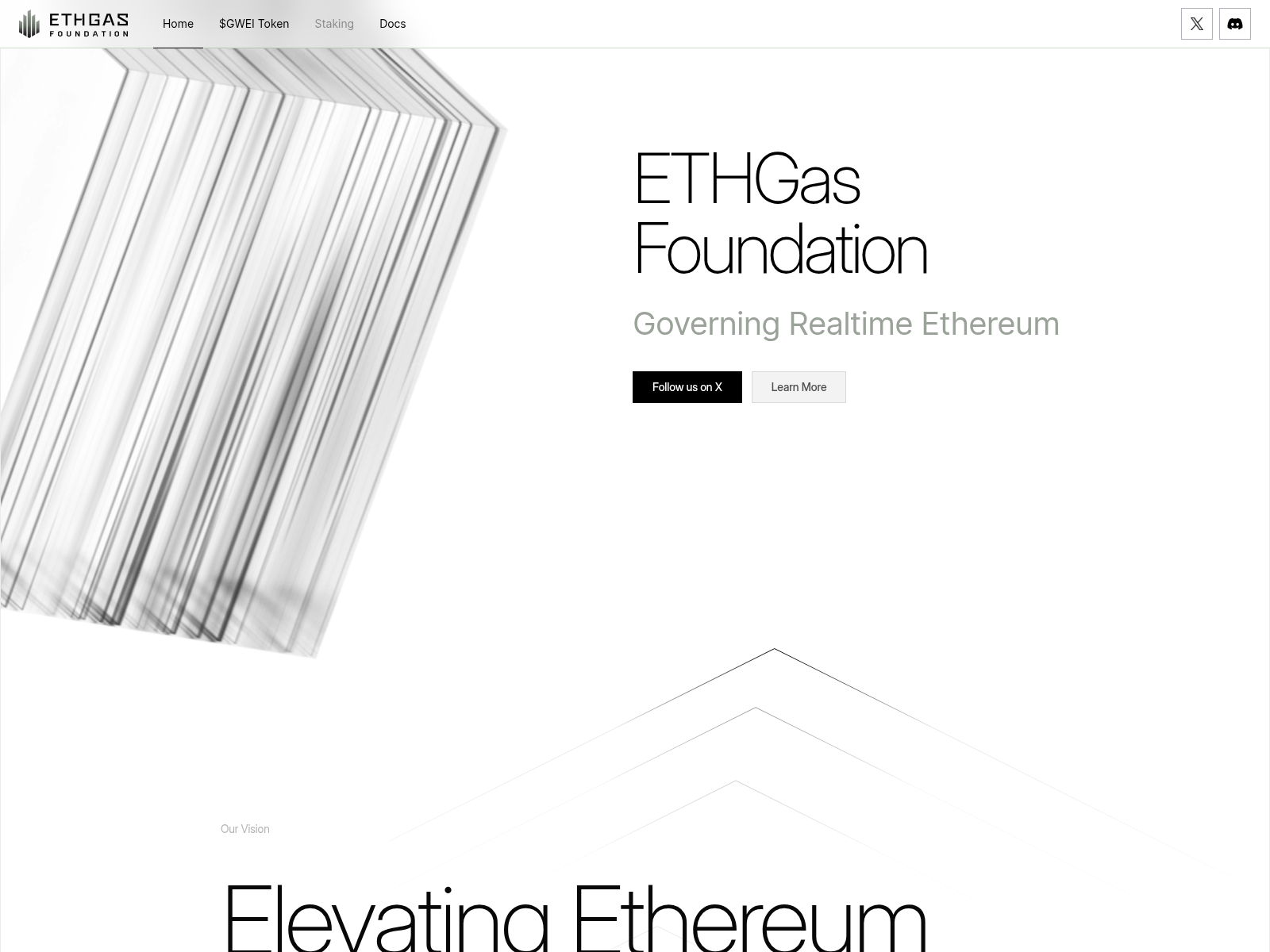 Screenshot of ethgasfoundation.org