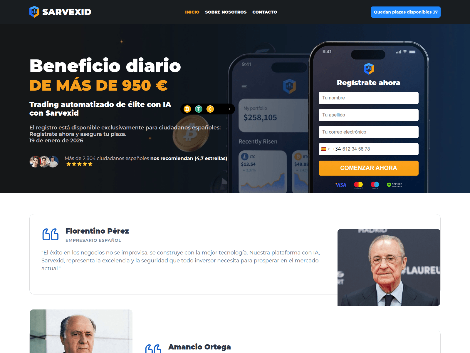 Screenshot of sarvexid-es.com
