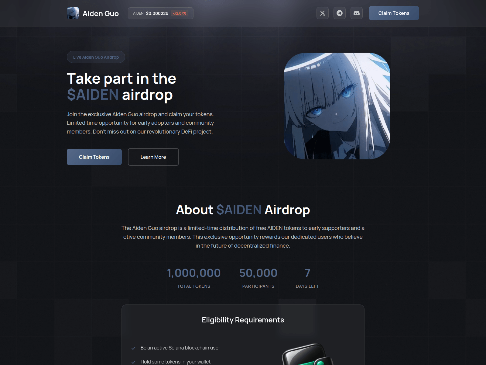 Screenshot of register-aiden.fun