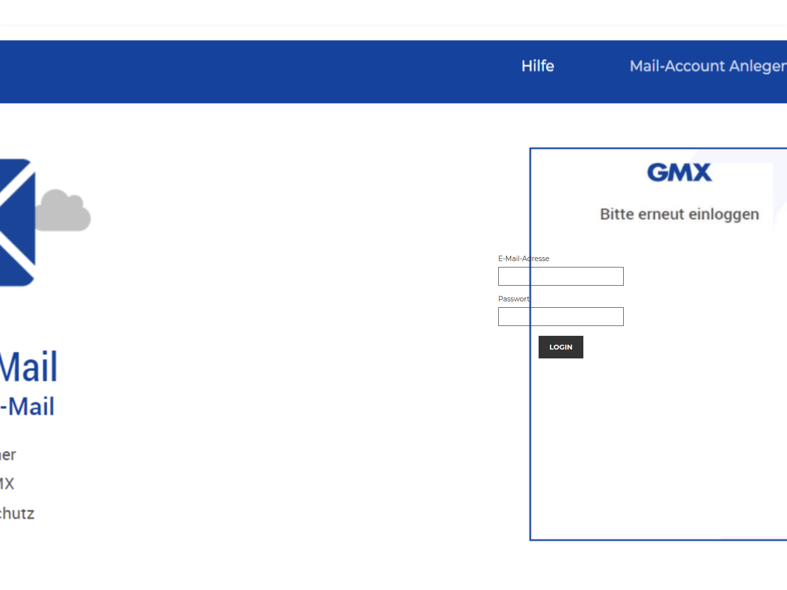 Screenshot of gmx-login-web.weebly.com