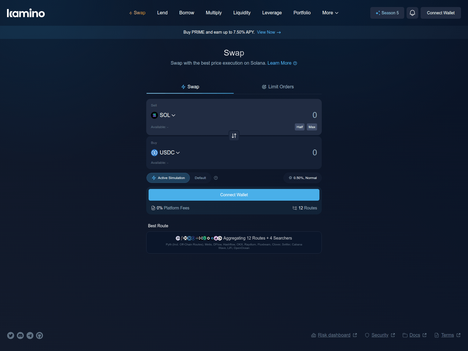 Screenshot of app-kamino-finv2.top
