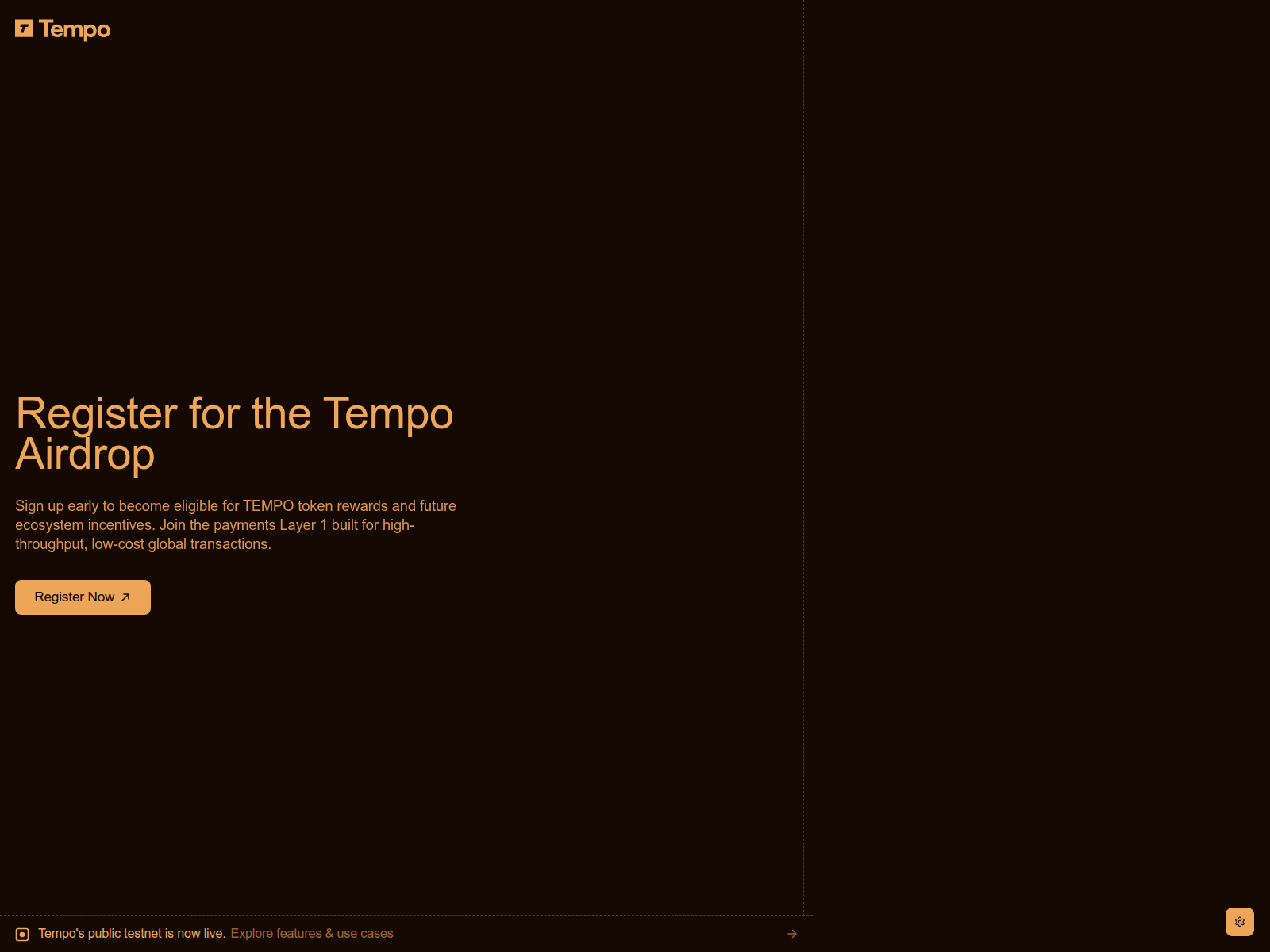 Screenshot of tempo-rewards.com