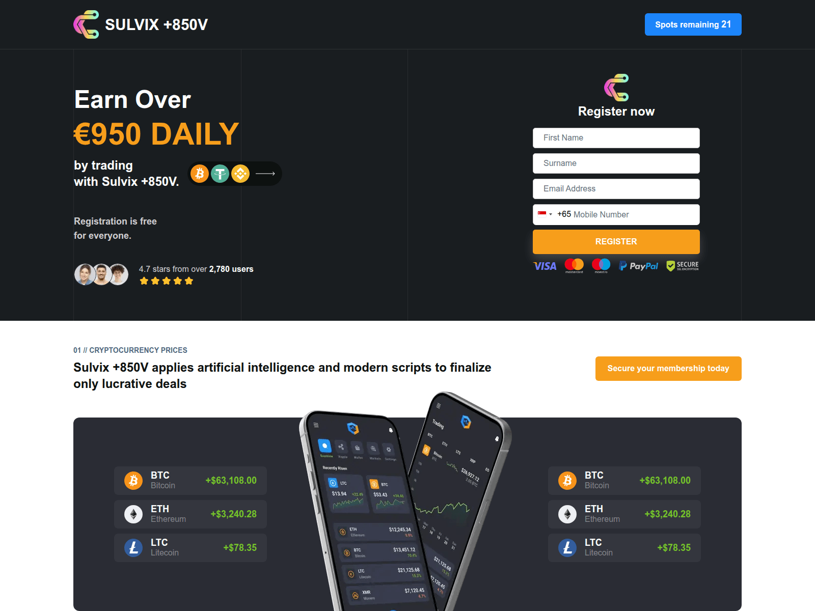 Screenshot of sulvix-850v.com