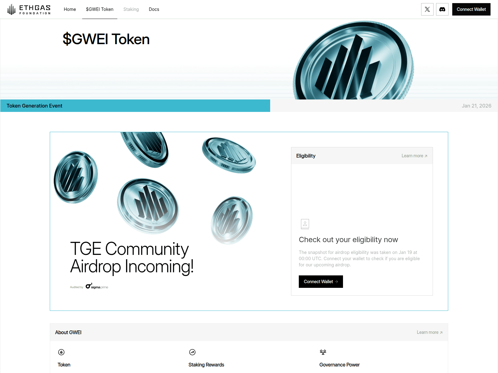 Screenshot of checker-ethgasfoundation.org
