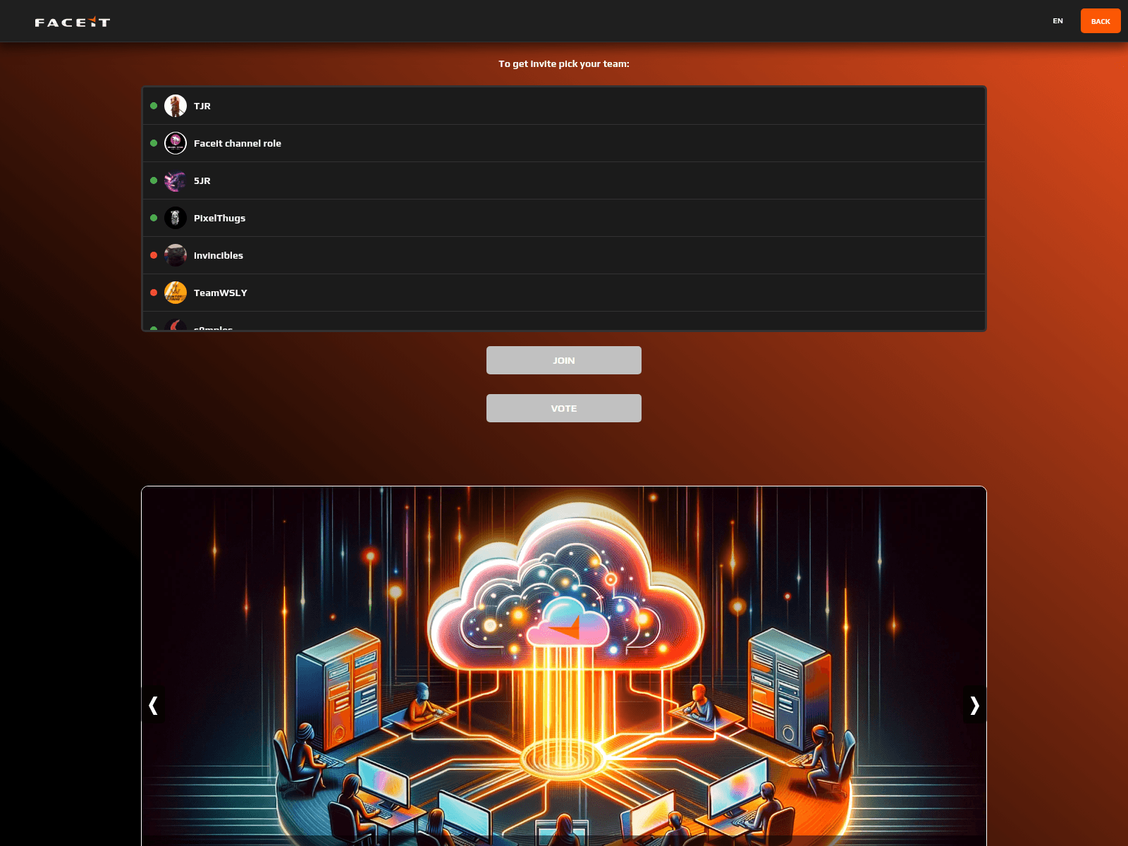 Screenshot of faceit.auth-victoryhub.com