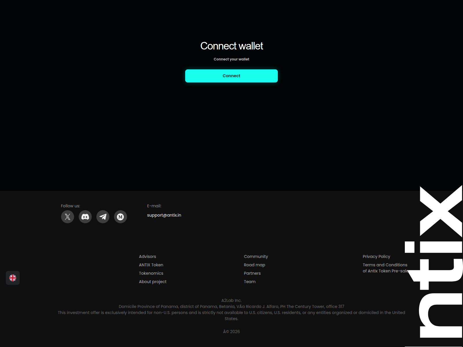Screenshot of claim-antix.xyz