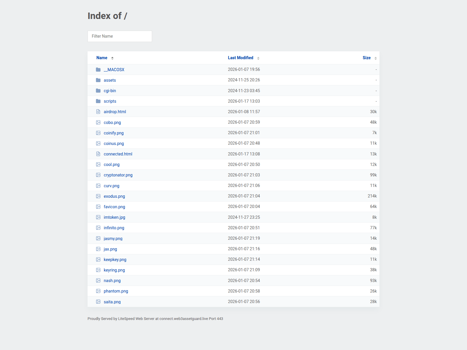 Screenshot of web3assetguard.live