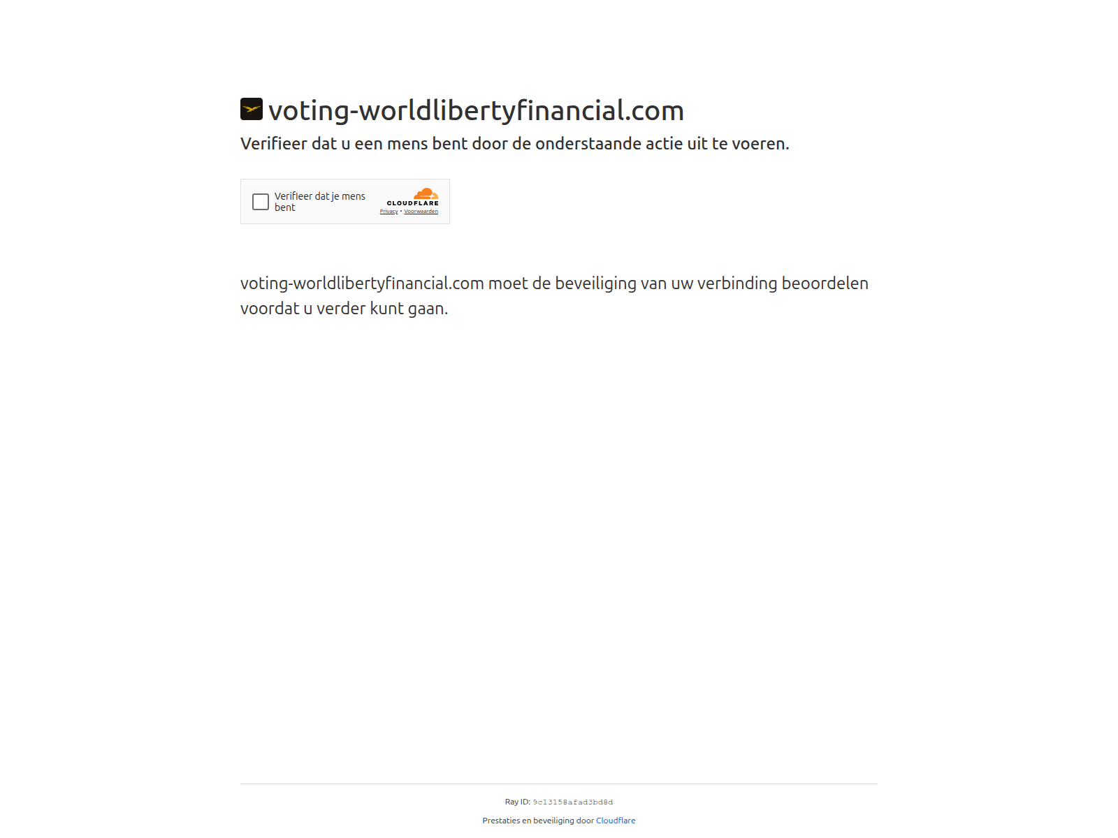 Screenshot of voting-worldlibertyfinancial.com