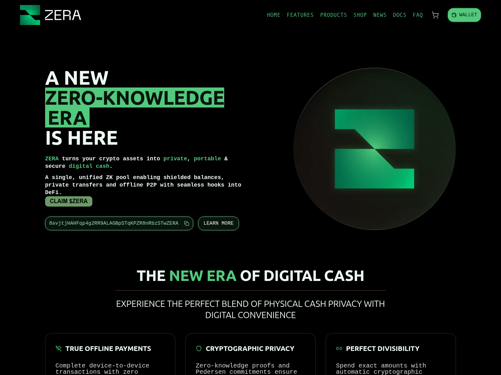 Screenshot of zeralabs.info