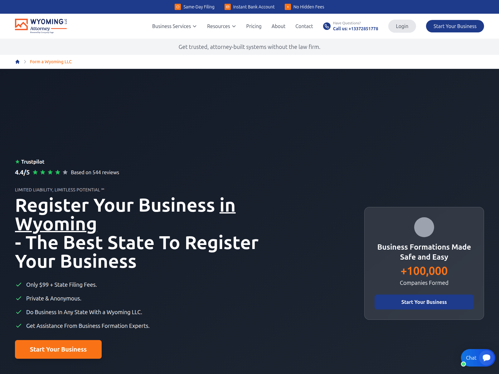 Screenshot of bbwyomingllc.com