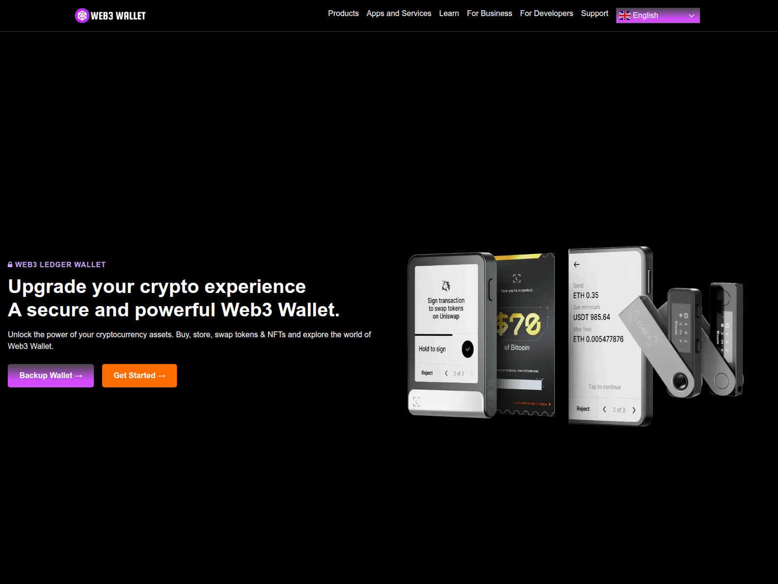 Screenshot of setronweb3ledger.com