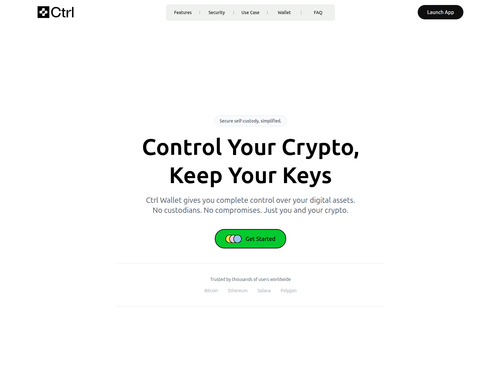 Screenshot of ctrl-wallet.xyz
