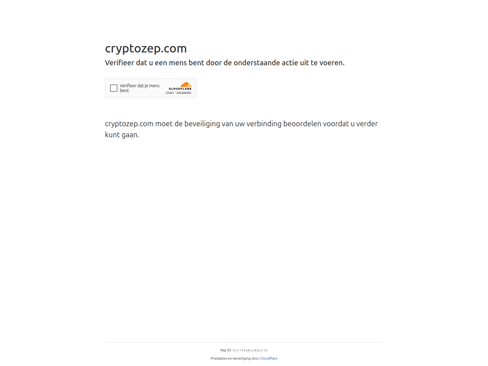 Screenshot of cryptozep.com