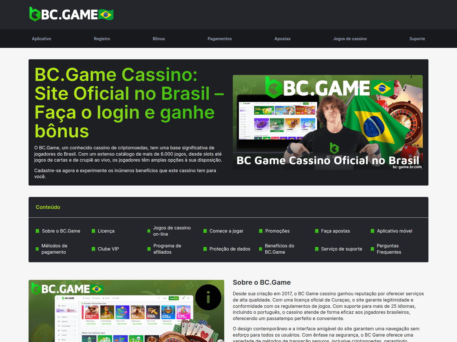 Screenshot of bc-game.br.com