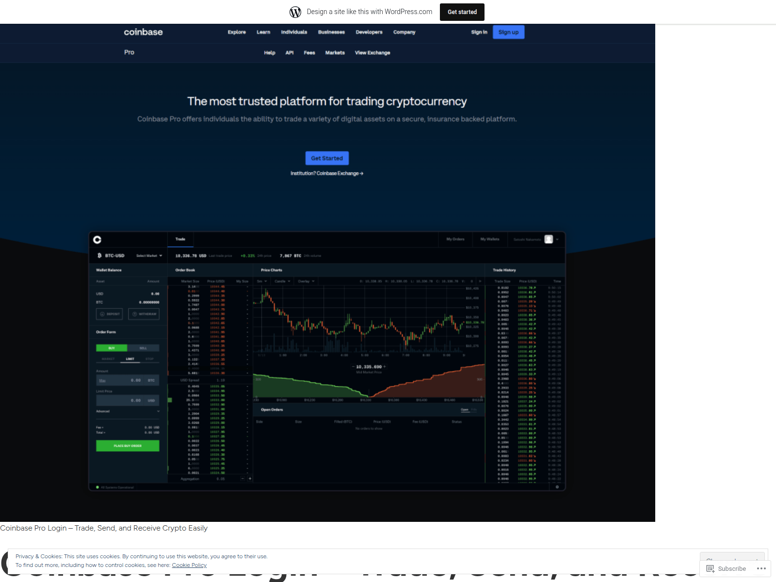 Screenshot of coinbasseprolog6.wordpress.com