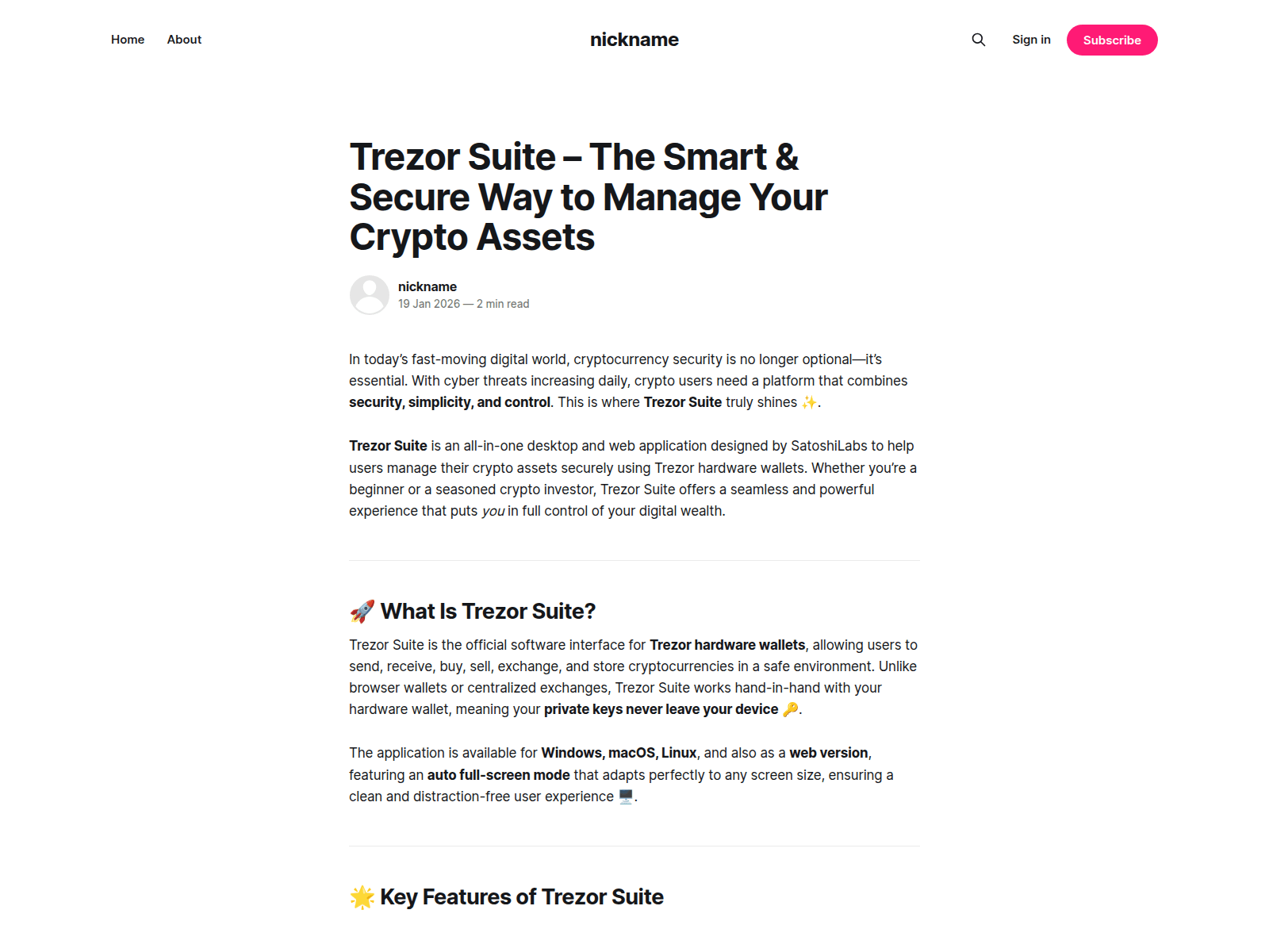 Screenshot of startusa.ghost.io