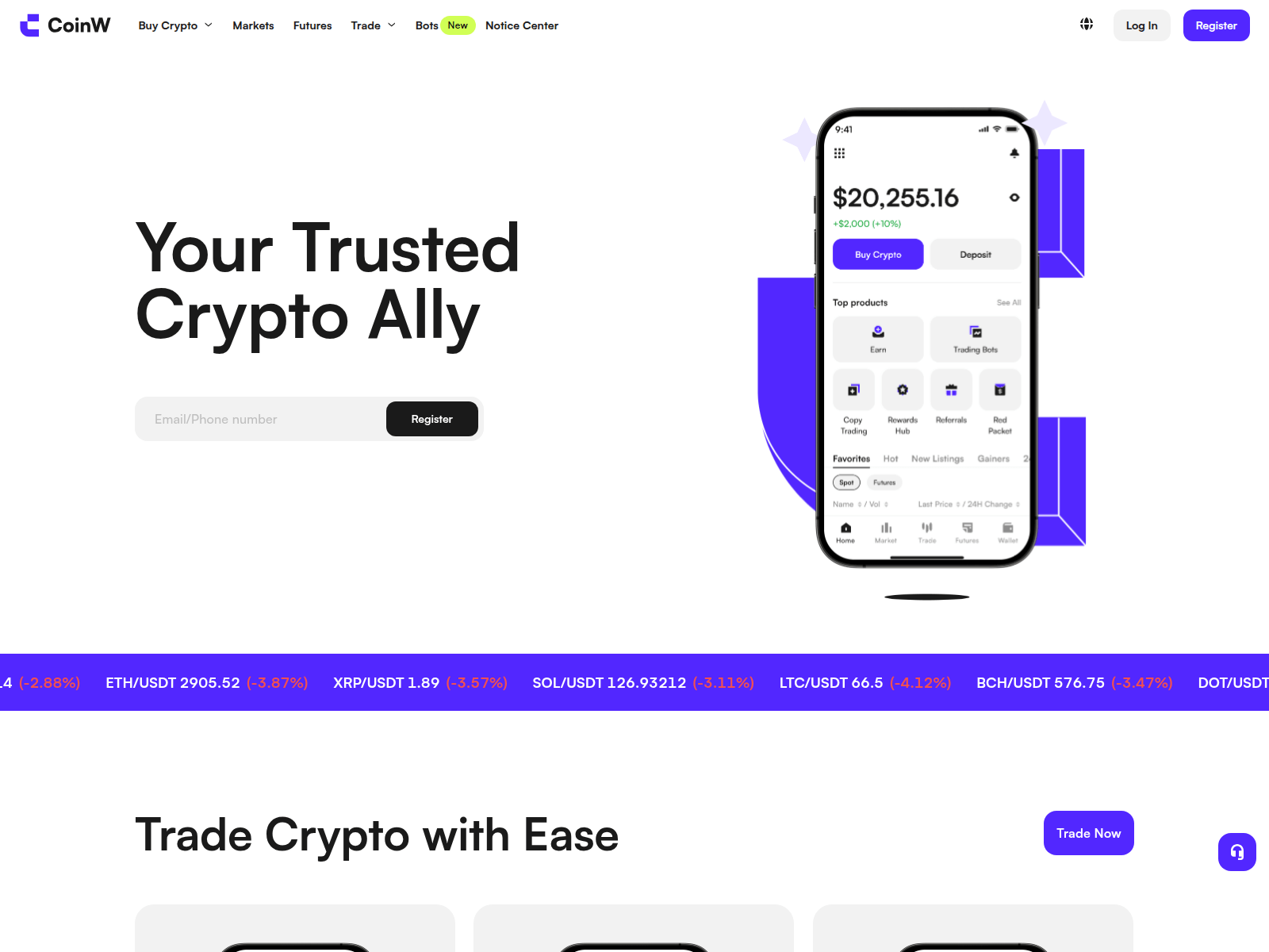 Screenshot of coinwcu.com