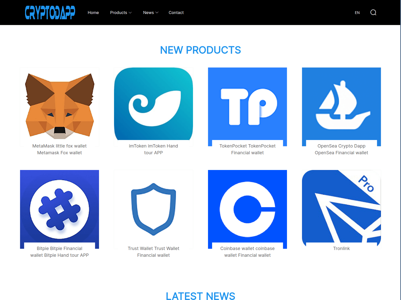 Screenshot of crypto-dapp.org