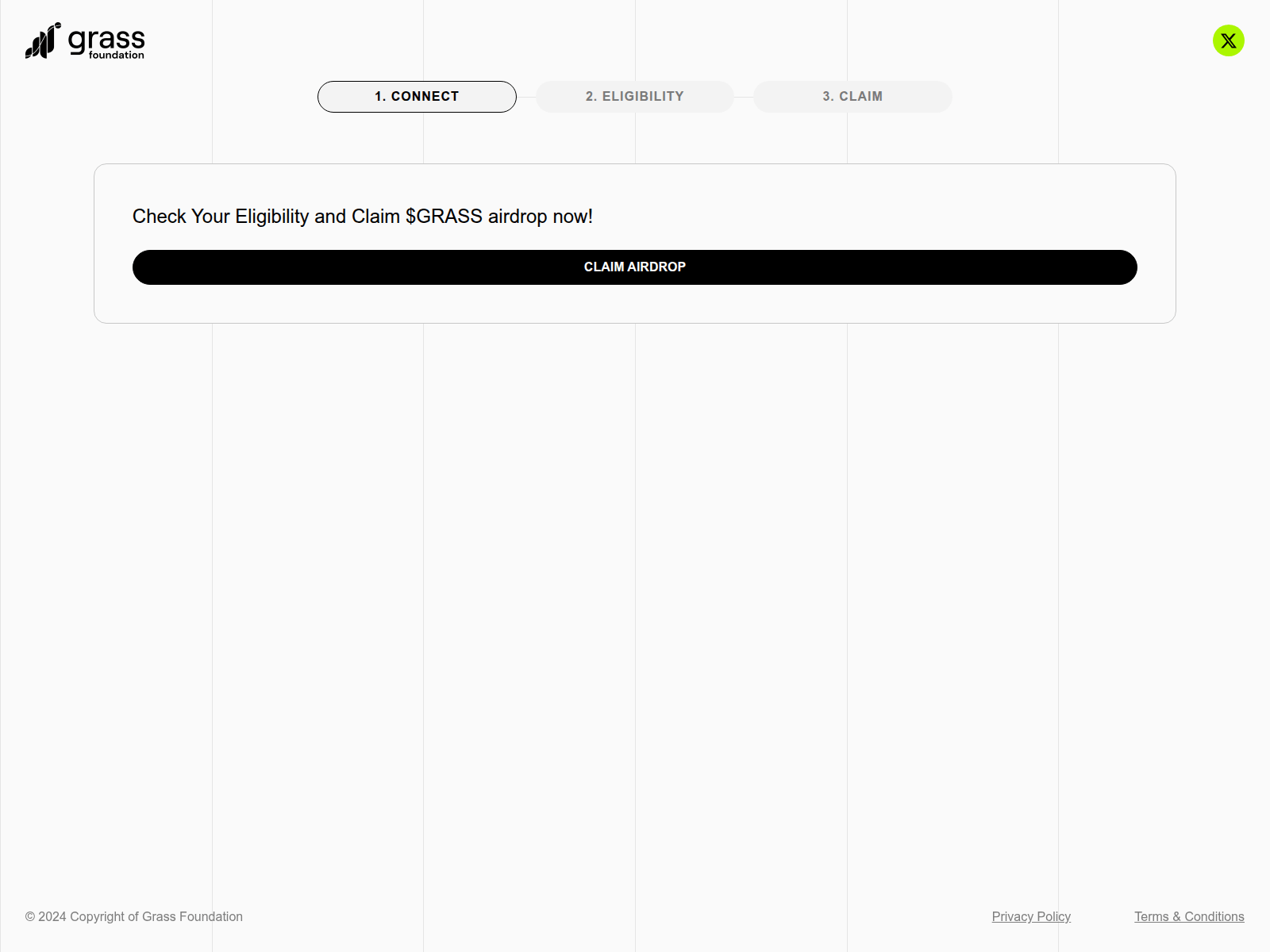 Screenshot of check.grass.cx