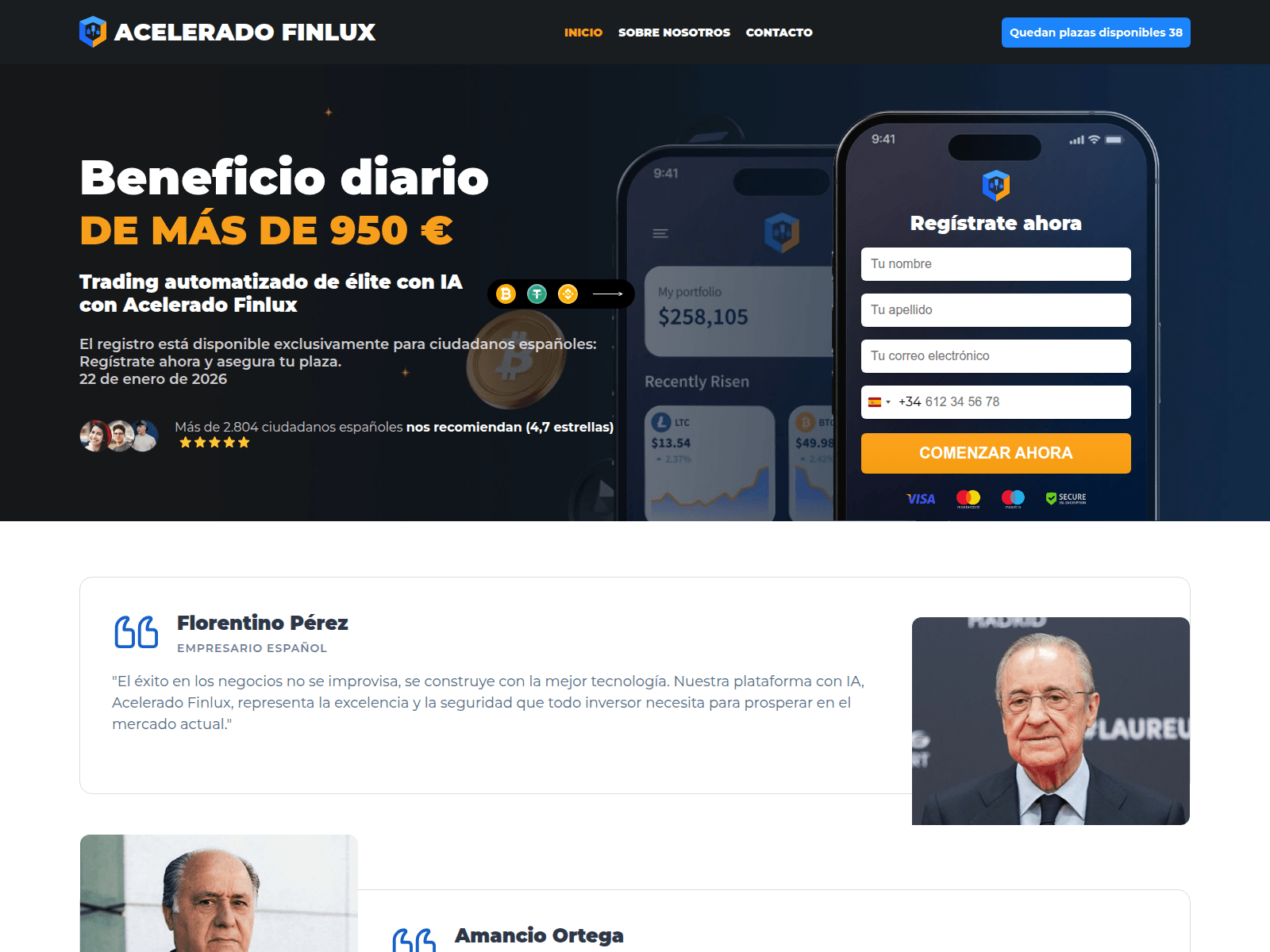 Screenshot of aceleradofinlux.com