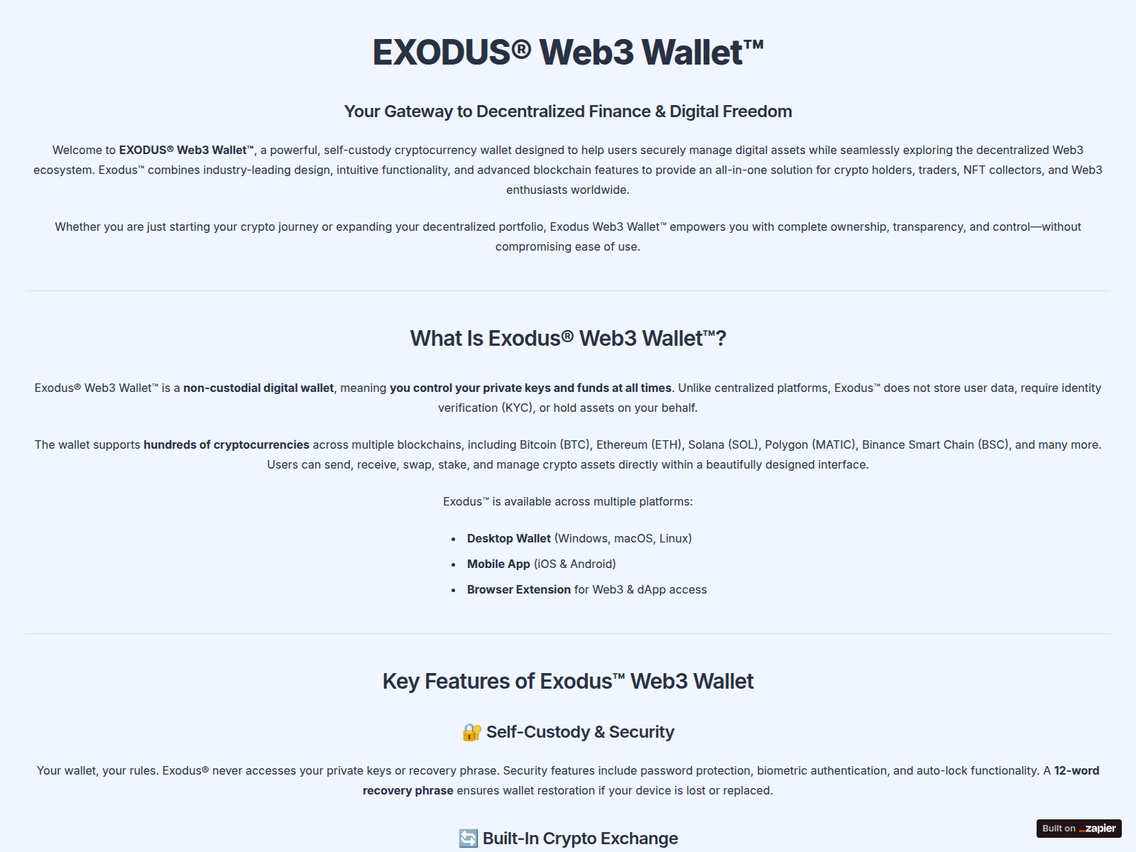Screenshot of get-exduas.zapier.app