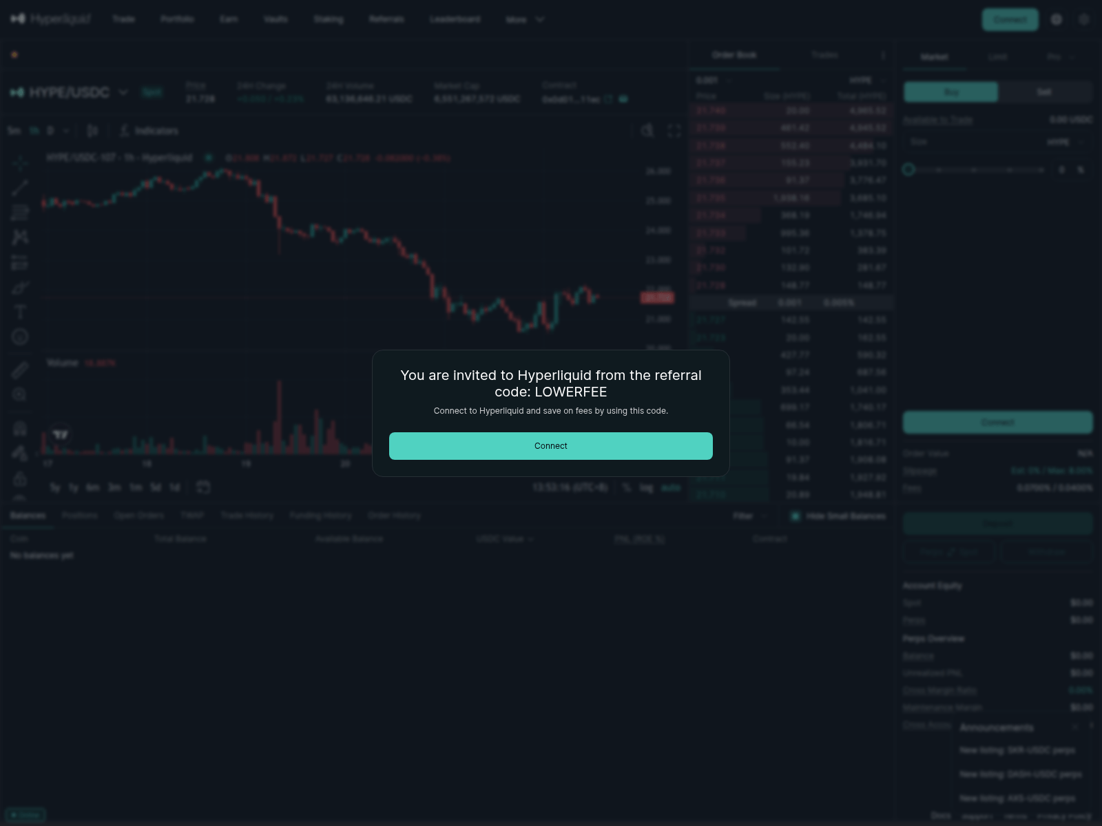 Screenshot of haperliquid.xyz