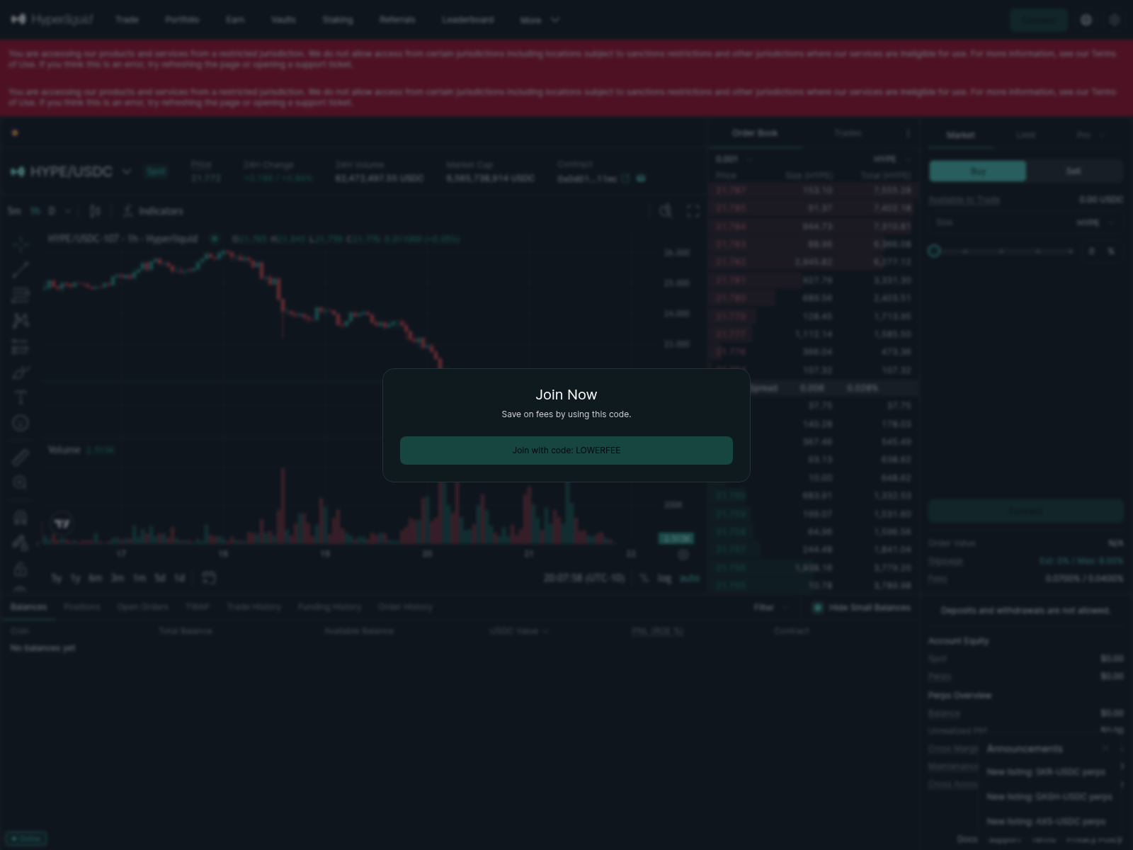 Screenshot of polymarketx.com