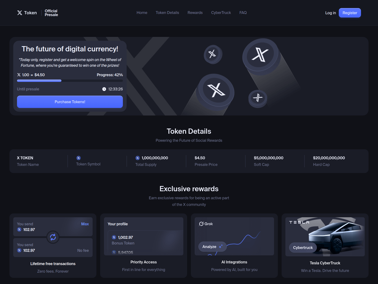 Screenshot of buyxtoken.com