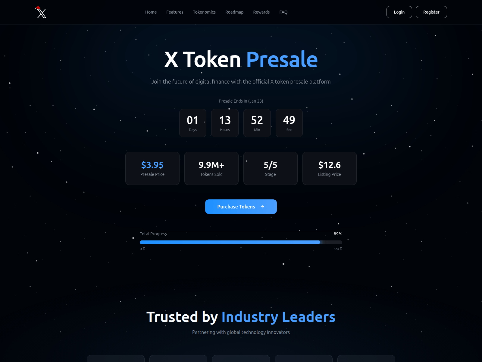 Screenshot of xtoken-presale.com