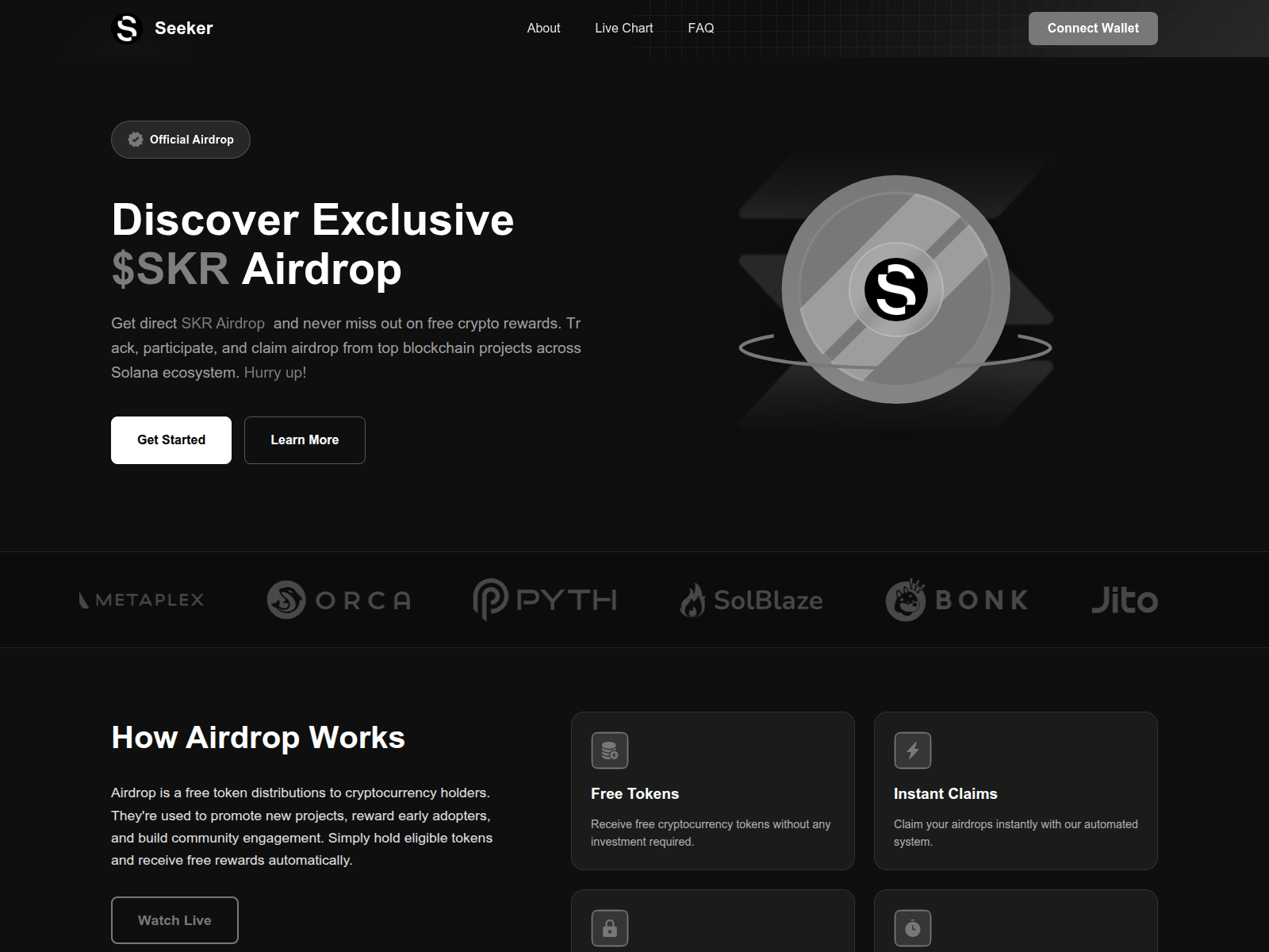 Screenshot of seekercoin.lol