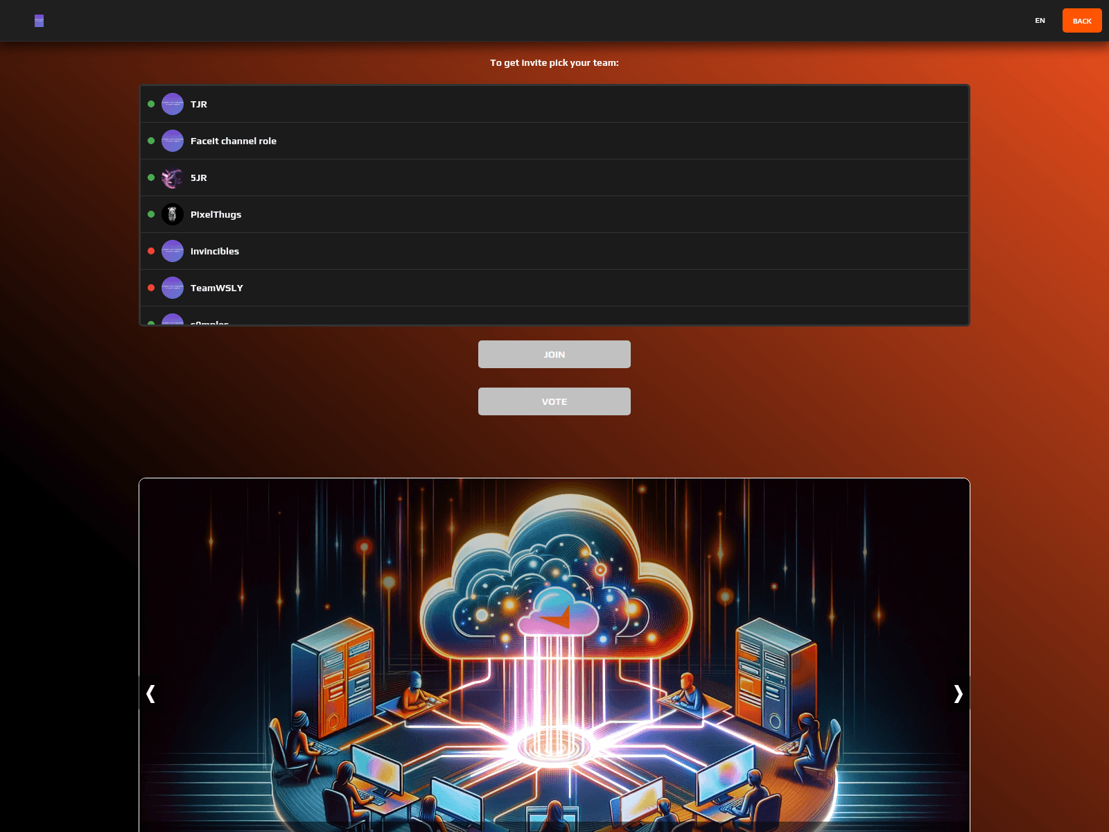 Screenshot of faceit.eng-victoryhub.com