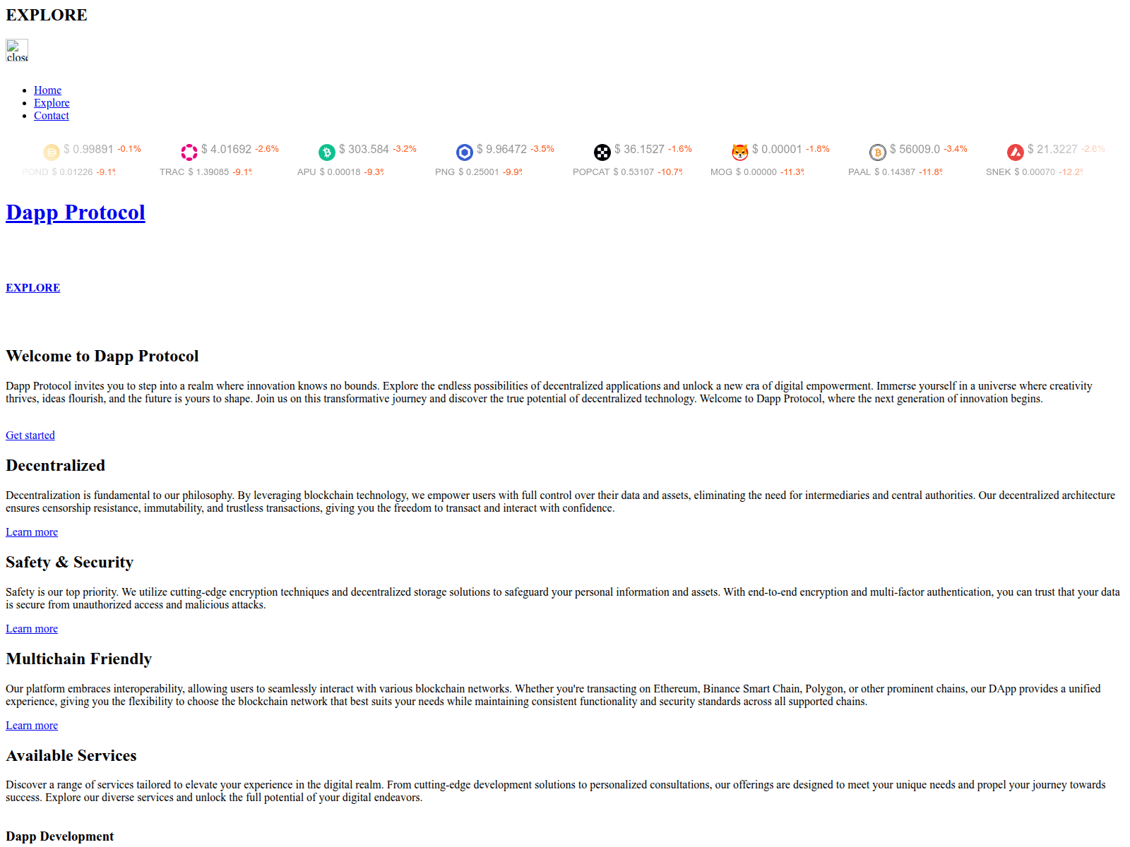 Screenshot of dapp-protocolapp.pages.dev