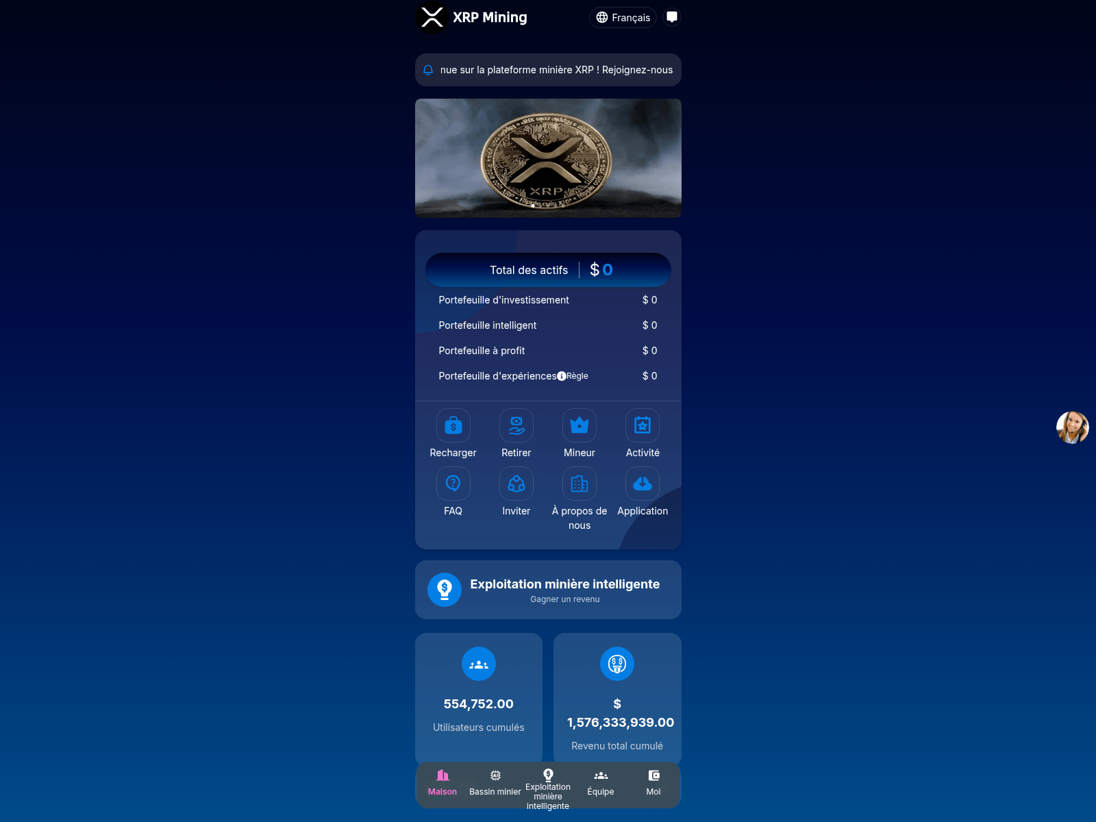 Screenshot of xrp-mining.vip