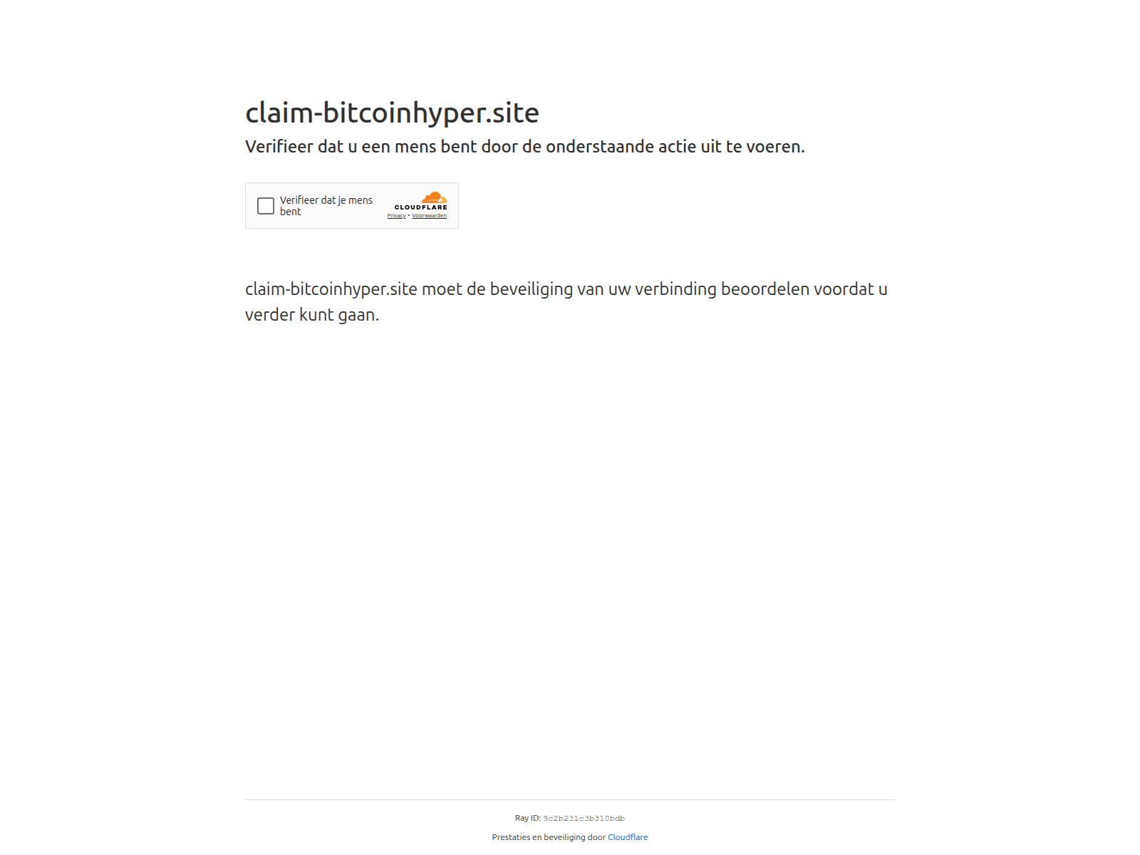 Screenshot of claim-bitcoinhyper.site