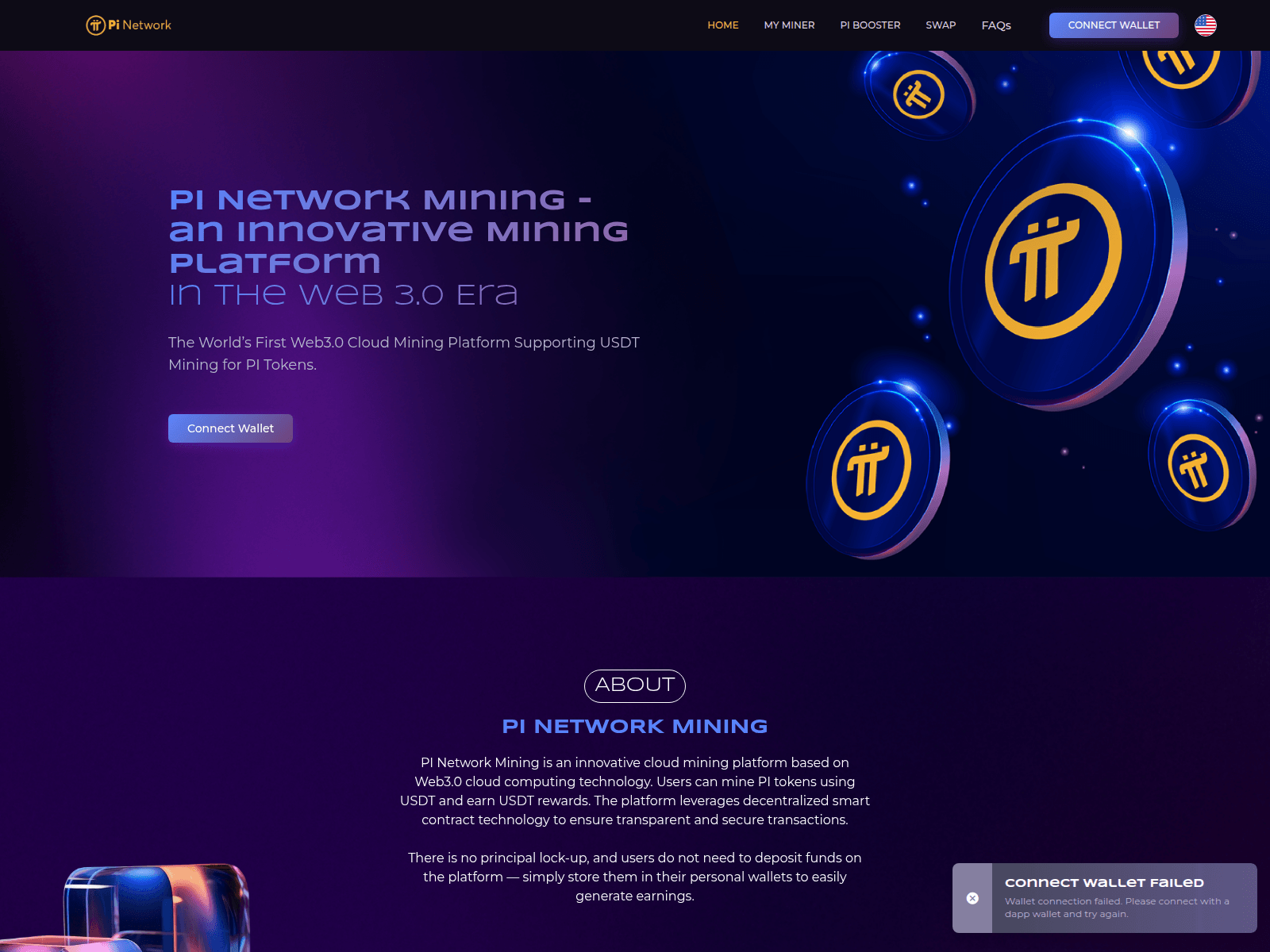 Screenshot of web3-pi.com