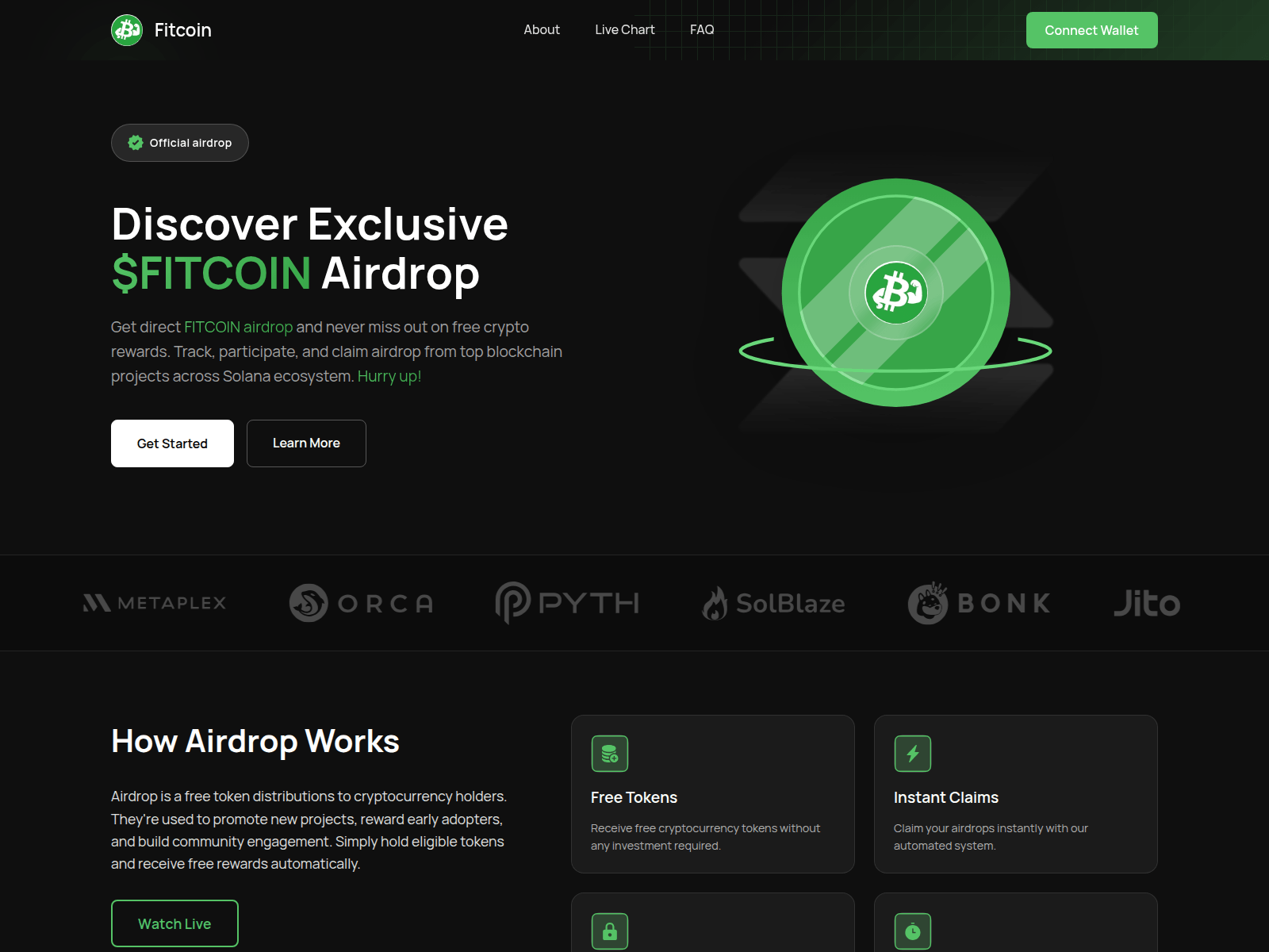 Screenshot of fitcoin-events.com