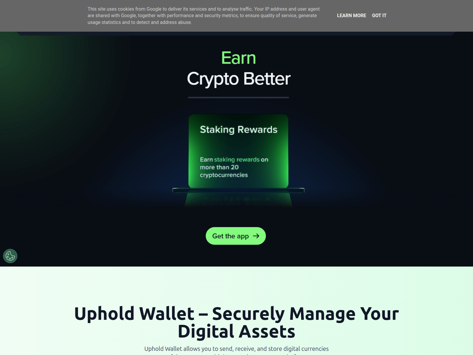 Screenshot of docs-uphold-wallet.blogspot.com.cy