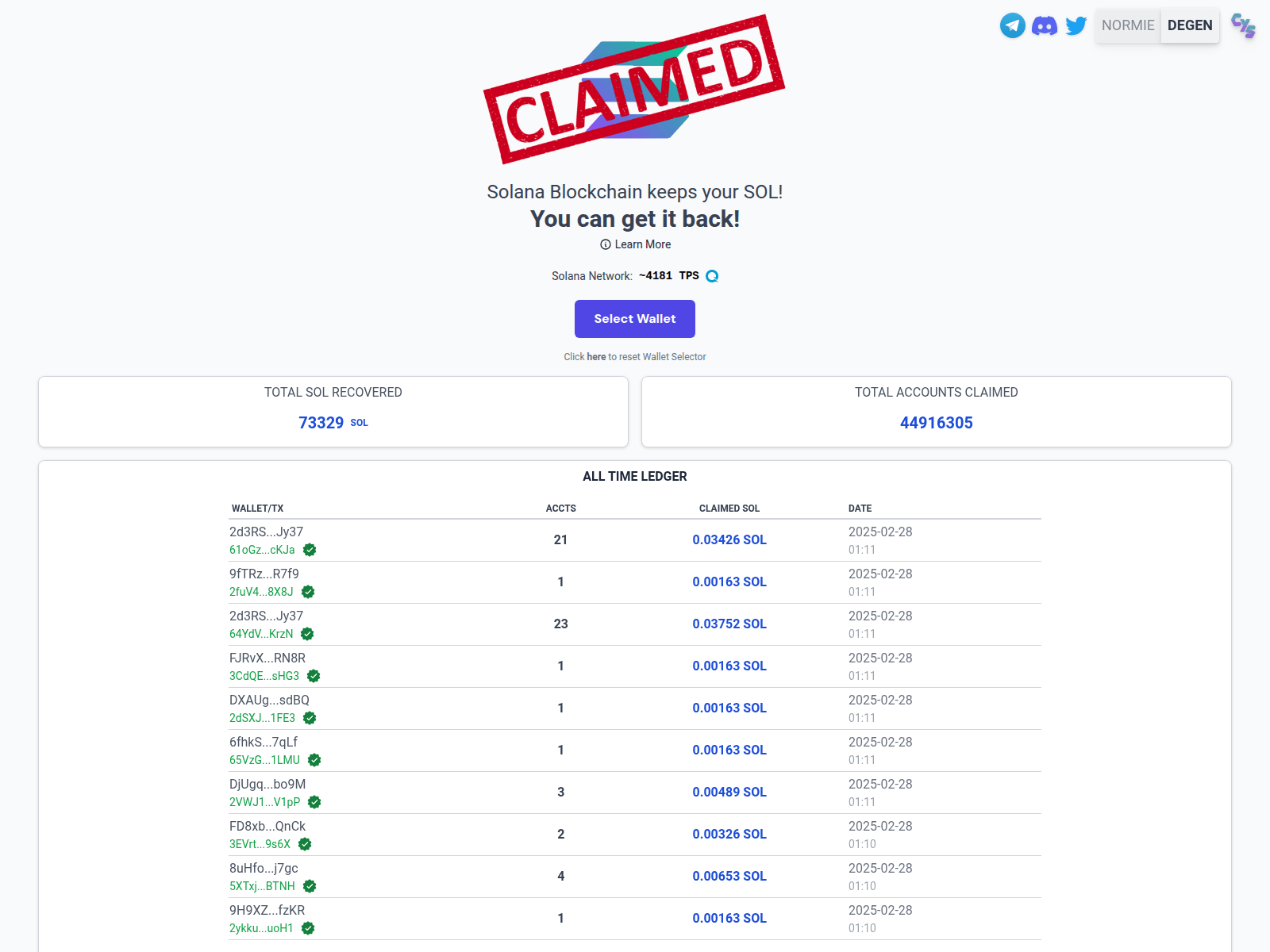 Screenshot of claimsolanaairdrop.pages.dev
