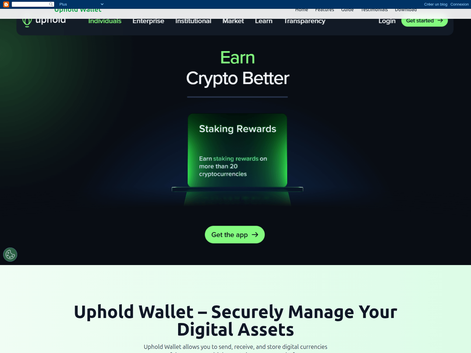 Screenshot of docs-uphold-wallet.blogspot.mk