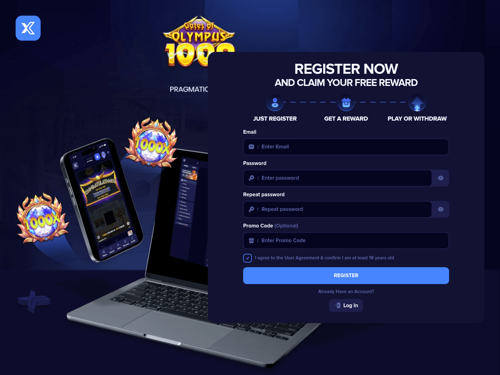 Screenshot of winstaking.com