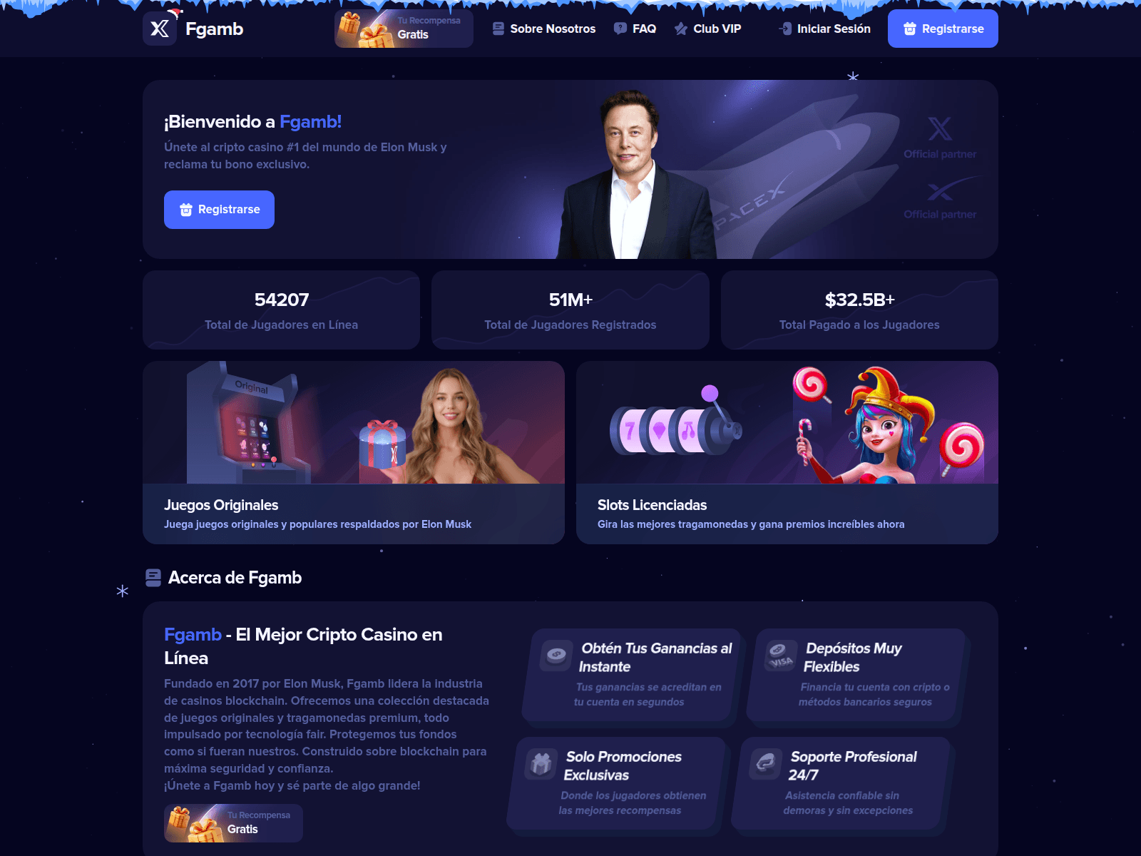 Screenshot of fgamb.cc