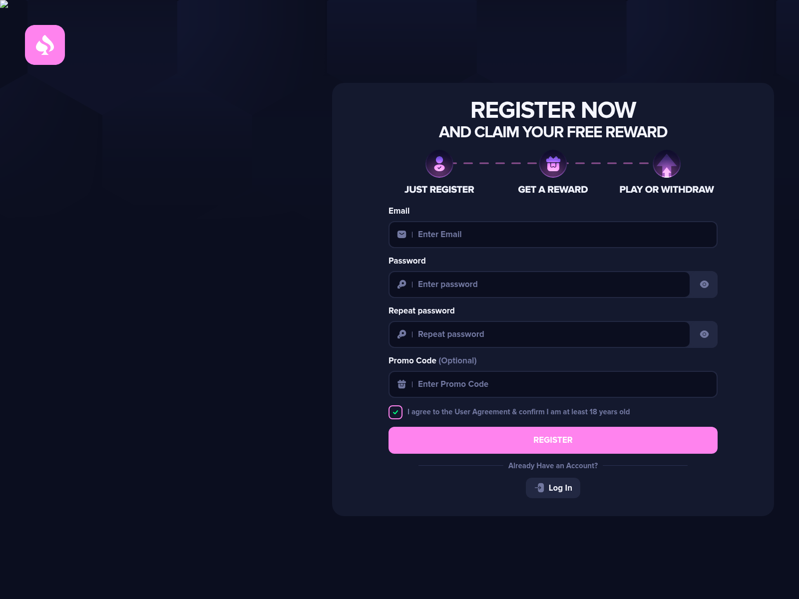 Screenshot of 888-betspin.com
