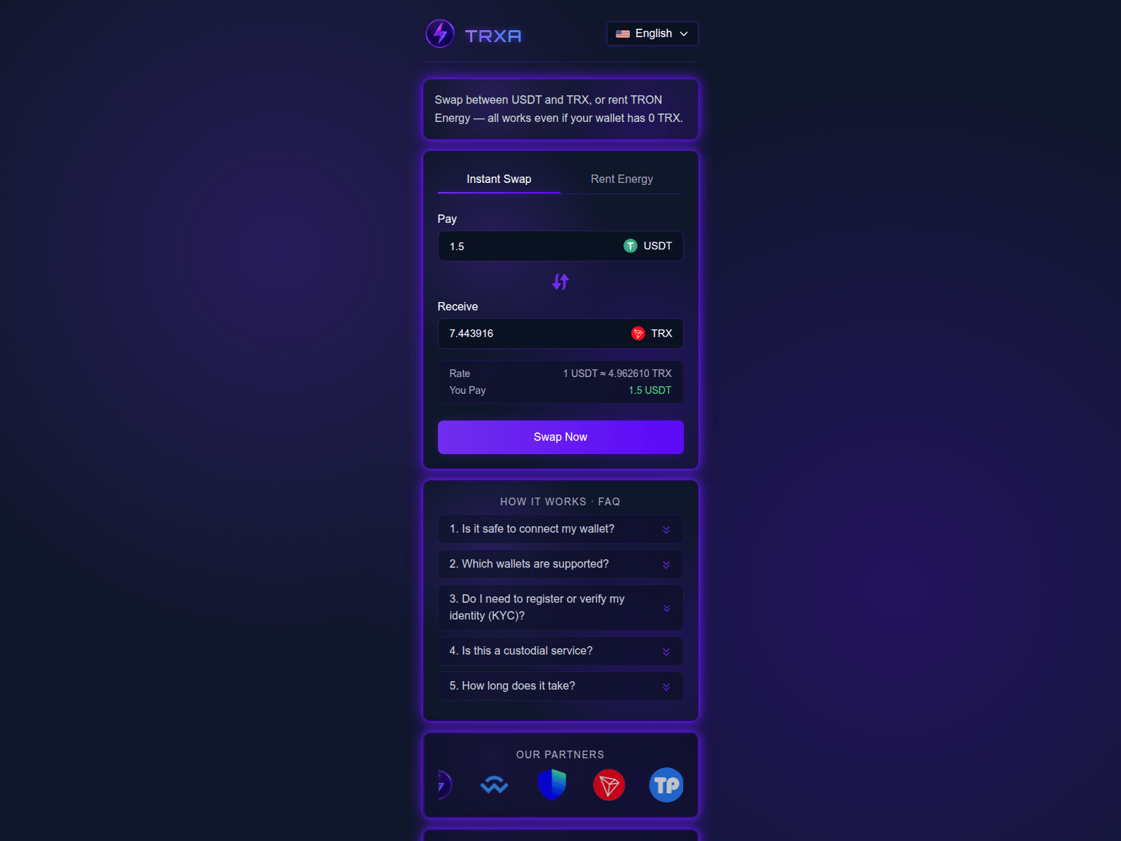 Screenshot of trxa.org