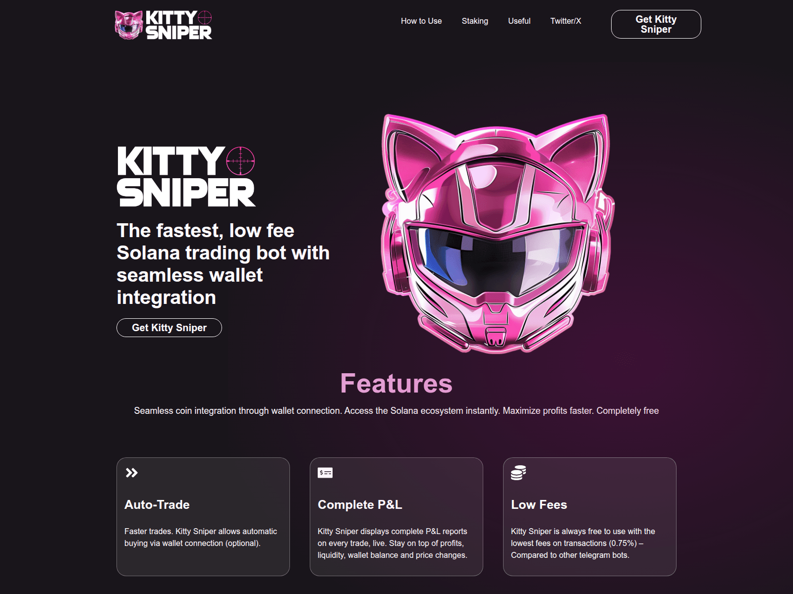 Screenshot of kittysniping.com