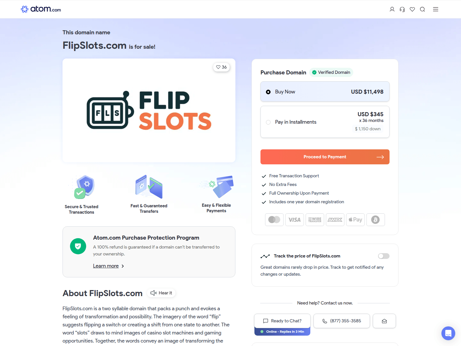 Screenshot of flipslots.com