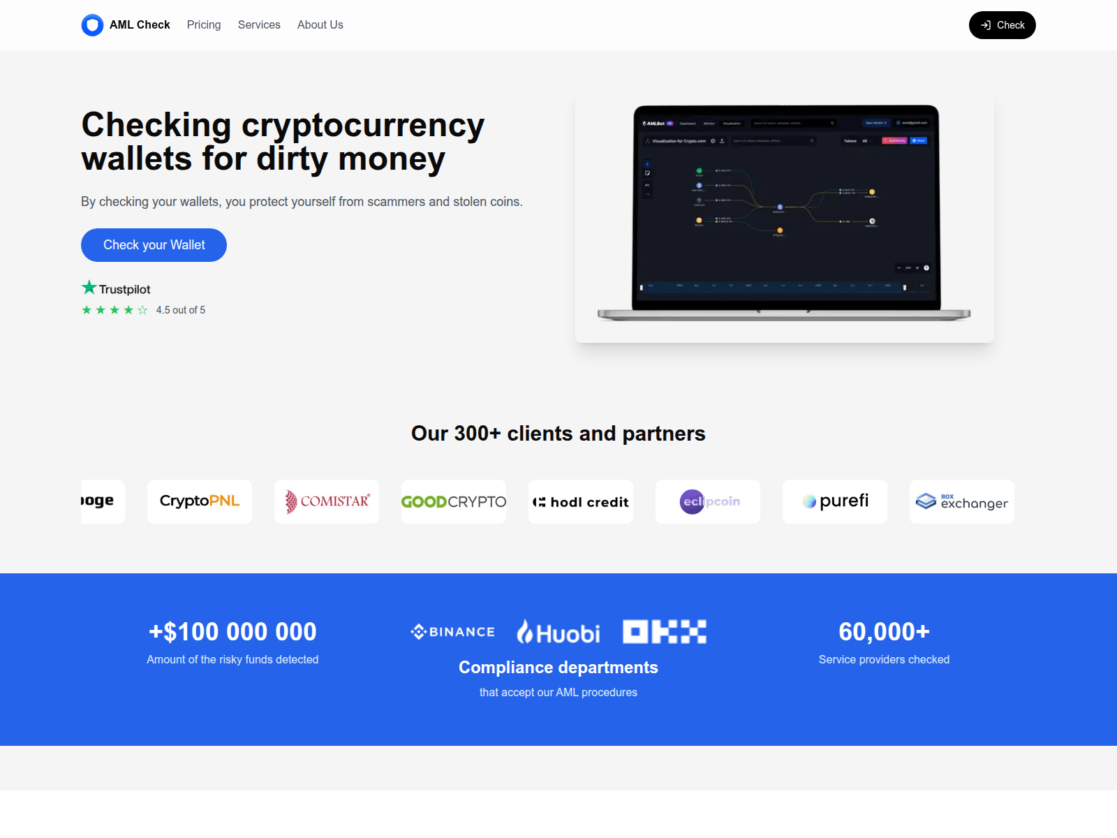 Screenshot of amlstats.com