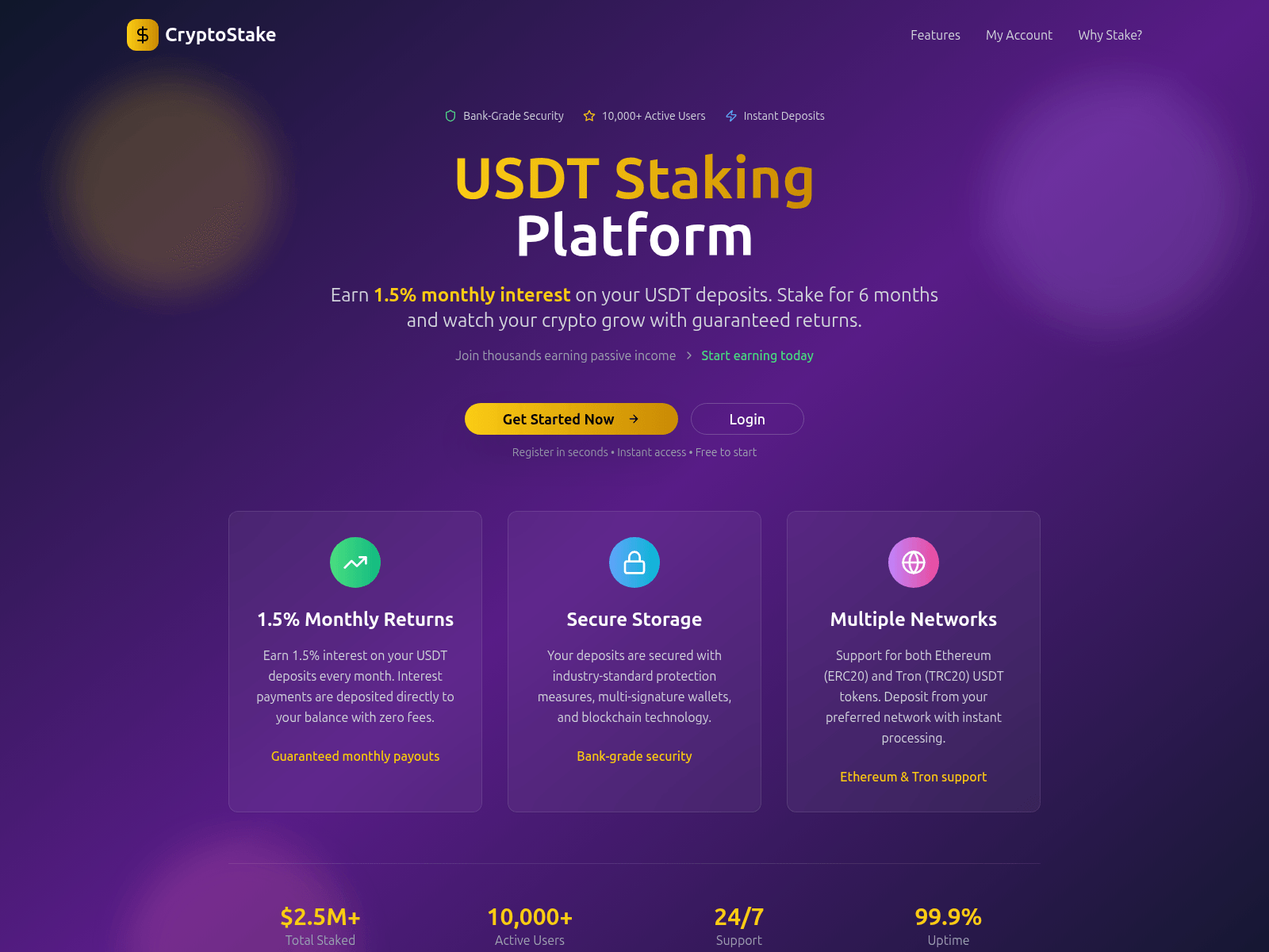Screenshot of cryptostakebg.com