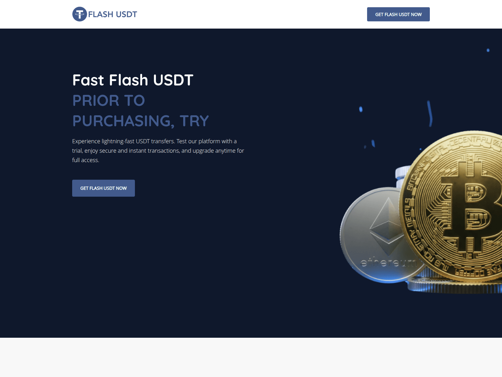 Screenshot of fastflashusdt.com